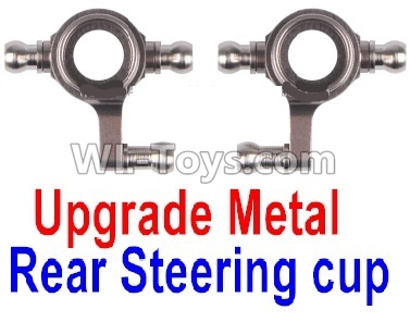 Wltoys K999 Upgrade Metal Rear Steering Cup(2pcs)-Gray,1:28 Wltoys K999 Rc Car Spare Parts Replacement accessories,K999 On Road Drift Racing Truck Car Parts