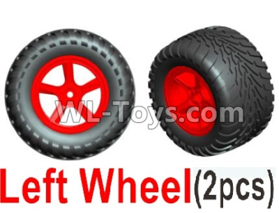 Wltoys L219 Spare Parts-11-02 1554 Left Wheel unit(2 set)-Red,Wltoys L219 Rc Car Spare Parts Replacement Accessories,1:10 L219 RC Racing Car Trcuk parts