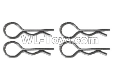 Wltoys L229 Spare Parts-12 K939-49 R-shape Pin,Vehicle housing clip(4pcs)-1x22.1mm,Wltoys L229 Rc Car Spare Parts Replacement Accessories,1:10 L229 RC Racing Car Trcuk parts