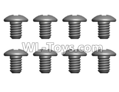 Wltoys L229 Spare Parts-29-02 0554 Pan head Cross recessed screws(8PCS)-ST2.3X4PB,Wltoys L229 Rc Car Spare Parts Replacement Accessories,1:10 L229 RC Racing Car Trcuk parts