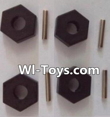Wltoys L323 Hexagonal round seat,Hexagon Wheel Seat(4pcs),Wltoys L323 RC Car Spare Parts Replacement Accessories,Wltoys 1/10 Scale 4wd,2.4G L323 rc racing car Parts,On Road Drift Racing Truck Car Parts