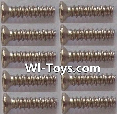 Wltoys L323 Countersunk self tapping screws(10pcs)-1.7x8KB,Wltoys L323 RC Car Spare Parts Replacement Accessories,Wltoys 1/10 Scale 4wd,2.4G L323 rc racing car Parts,On Road Drift Racing Truck Car Parts