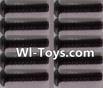 Wltoys L323 A929-73 pan head Hexagon head screws(10pcs)-M3x14TMHO,Wltoys L323 RC Car Spare Parts Replacement Accessories,Wltoys 1/10 Scale 4wd,2.4G L323 rc racing car Parts,On Road Drift Racing Truck Car Parts