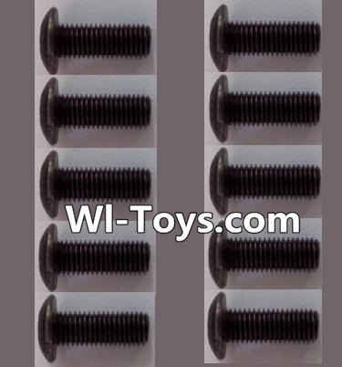 Wltoys L323 A929-75 pan head Hexagon head screws(10pcs)-M3x10TMHO,Wltoys L323 RC Car Spare Parts Replacement Accessories,Wltoys 1/10 Scale 4wd,2.4G L323 rc racing car Parts,On Road Drift Racing Truck Car Parts