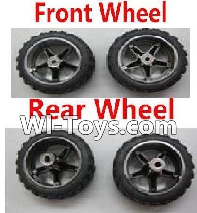 Wltoys L929 Front Wheel(2pcs) & Rear Wheel(2pcs),Wltoys L929 Mini RC Car parts,1:24 rc car and rc racing car Parts