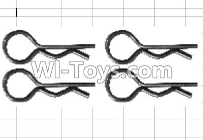Wltoys P949 K939-49 Clips,R-Clips,R-Shape Shell Pin(4pcs),Wltoys P949 RC Tractor Car Spare Parts Replacement Accessories,1:10 Scale 4wd P949 RC Tractor Truck parts,RC Tractor Racing car Parts