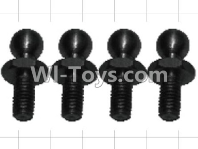 Wltoys P949 K949-73 4.8 Ball head screws(4pcs),Wltoys P949 RC Tractor Car Spare Parts Replacement Accessories,1:10 Scale 4wd P949 RC Tractor Truck parts,RC Tractor Racing car Parts