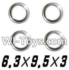 Hosim S912 Bearing-6.3x9.5x3mm-4pcs Parts-WJ09,Hosim S912 Parts RC Monster Truck Spare parts