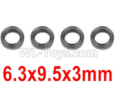 Hosim 9136 Bearing Parts(4pcs)-6.3X9.5X3mm-WJ09,Hosim 9136 Parts
