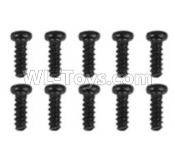Hosim 9136 screws parts-LS01 Round head screw(10pcs)-2X7PBHO,Hosim 9136 Parts