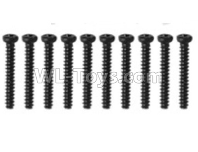 Hosim 9136 screws parts-LS12 Round head screw(10pcs)-2.6x20PBHO,Hosim 9136 Parts