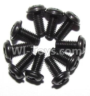 Foxx S911 Screws-Round head screws with meson(M2.5x6x5)-10PCS Parts-LS14,Foxx S911 RC Car Parts,S911 foxx v2 1/12 Parts
