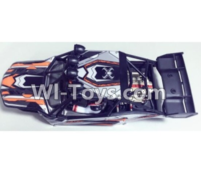 XinleHong Toys 9120 SJ01 Car canopy,Car Shell cover-Orange,JYRC XinleHong Toys 9120 Racing Sprint RC Monster Truck Spare parts Accessories,9120 1:12 4WD Brush High Speed Buggy Parts