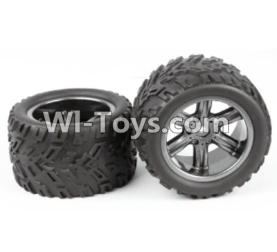 XinleHong Toys 9120 ZJ01 The Left and Right Wheel(Total 2pcs),JYRC XinleHong Toys 9120 Racing Sprint RC Monster Truck Spare parts Accessories,9120 1:12 4WD Brush High Speed Buggy Parts