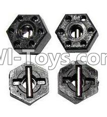 XinleHong Toys 9120 ZJ07 12mm Hexagonal round Adapter,12mm Hexagonal round Seat(Total 4pcs),JYRC XinleHong Toys 9120 Racing Sprint RC Monster Truck Spare parts Accessories,9120 1:12 4WD Brush High Speed Buggy Parts