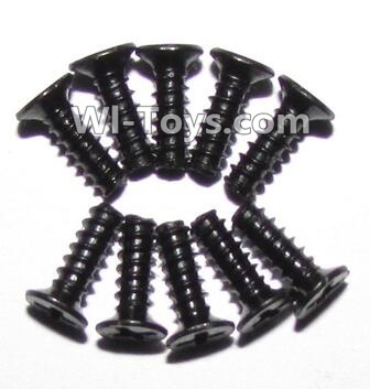 XinleHong Toys 9120 Countersunk head screws(M2.6x8)-10pcs,JYRC XinleHong Toys 9120 Racing Sprint RC Monster Truck Spare parts Accessories,9120 1:12 4WD Brush High Speed Buggy Parts