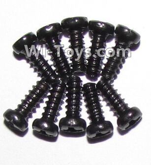 XinleHong Toys 9120 Round head screws(M2.3x6)-10pcs,JYRC XinleHong Toys 9120 Racing Sprint RC Monster Truck Spare parts Accessories,9120 1:12 4WD Brush High Speed Buggy Parts