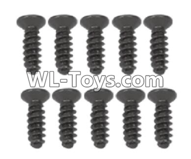 XinleHong Toys 9125 Screws-Pan head Cross recessed screws(10PCS)-2.6×8KBHO Parts-LS10,XinleHong 9125 Parts