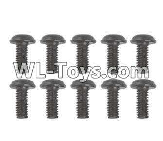 XinleHong Toys 9125 Screws-Pan head Cross recessed screws(10PCS)-2.5×6×5PWMHO Parts-LS14,XinleHong 9125 Parts