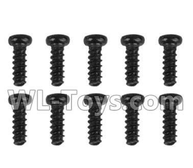 Xinlehong Toys 9130 screws-Pan head Cross recessed screws(10PCS)-2×7PBHO Parts-LS01,XinleHong Toys 9130 Parts