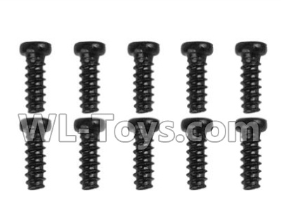 Xinlehong Toys 9130 screws-Pan head Cross recessed screws(10PCS)-2.3×12PBHO Parts-LS02,XinleHong Toys 9130 Parts