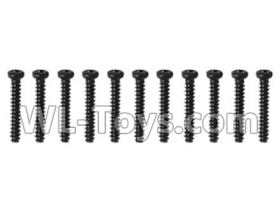 Xinlehong Toys 9130 screws-Pan head Cross recessed screws(10PCS)-2.3×16PBHO Parts-LS08,XinleHong Toys 9130 Parts