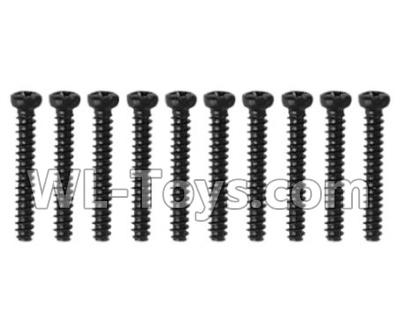 Xinlehong Toys 9130 screws-Pan head Cross recessed screws(10PCS)-2.6×20PBHO Parts-LS12,XinleHong Toys 9130 Parts