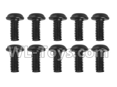 Xinlehong Toys 9130 screws-Pan head Cross recessed screws(10PCS)-2.5×6×5PWMHO Parts-LS14,XinleHong Toys 9130 Parts