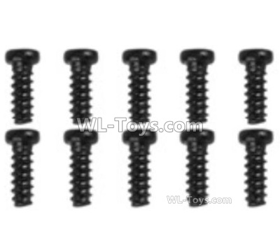 XinLeHong Toys Q902 LS02 Round head screw(10pcs)-2.3x12PBHO,XinLeHong Toys Q902 Parts