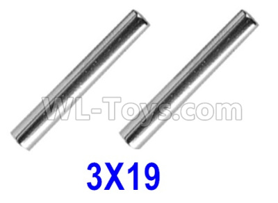XinLeHong Toys 9145 Parts-Optical axis-3×19mm,Total 2pcs,45-WJ02,XinLeHong Toys 9145 RC Car Parts,XinLeHong Toys 1/20 Parts