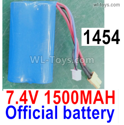 Wltoys 16800 RC Battery Packs, 1454. Lithium Iron battery,7.4v 1500mah 15C Battery with XT30 Plug, Total 1pcs. 1/16 8ch Wl-Model Wltoys 16800 RC Excavator Parts Accessories