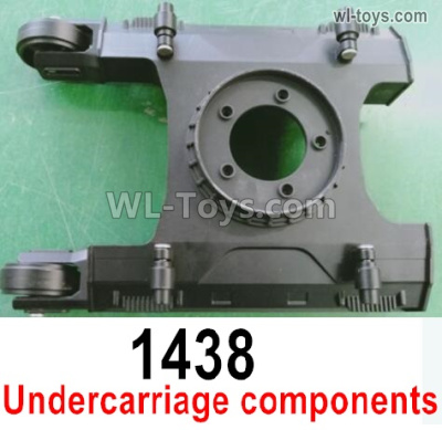 Wltoys 16800 The Bottom Assembly. Undercarriage components. 1438 1/16 8ch Wl-Model Wltoys 16800 RC Excavator Parts Accessories