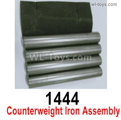 Wltoys 16800 Counterweight iron components. 1444. The Optical axis size is 14x85MM, The EVA glue size is 80x40x1.5mm. 1/16 8ch Wl-Model Wltoys 16800 RC Excavator Parts Accessories