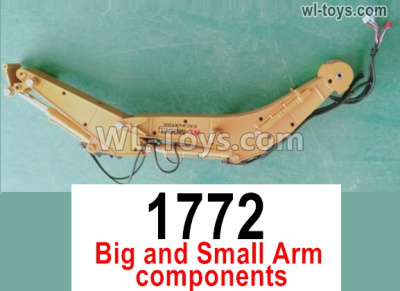 Wltoys 16800 Large and small arm components.1722. The material is made of powder alloy. 1/16 8ch Wl-Model Wltoys 16800 RC Excavator Parts Accessories