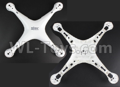 SJRC S70W Spare Parts-01 Upper and Bottom shell cover-White,SJR/C S70W RC Racing Drone Parts,SJ S70W RC Quadcopter Spare parts,SJRC S70W RC Drone parts