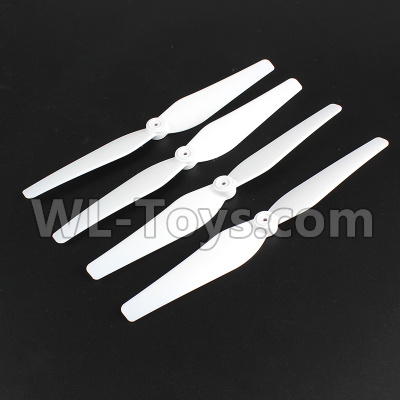 SJRC S70W Spare Parts-07-01 Main Rotor blades,Propellers(4pcs)-White,SJR/C S70W RC Racing Drone Parts,SJ S70W RC Quadcopter Spare parts,SJRC S70W RC Drone parts