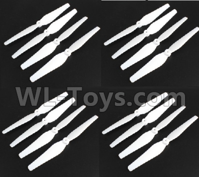 SJRC S70W Spare Parts-07-02 Main Rotor blades,Propellers(16pcs)-White,SJR/C S70W RC Racing Drone Parts,SJ S70W RC Quadcopter Spare parts,SJRC S70W RC Drone parts