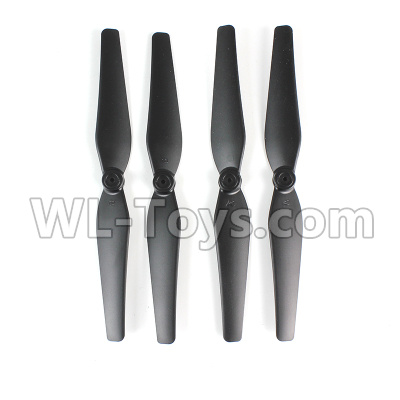 SJRC S70W Spare Parts-08-01 Main Rotor blades,Propellers(4pcs)-Black,SJR/C S70W RC Racing Drone Parts,SJ S70W RC Quadcopter Spare parts,SJRC S70W RC Drone parts