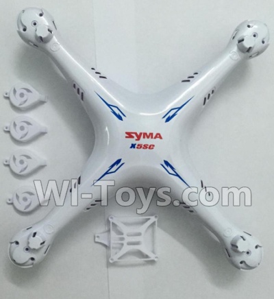 SYMA X5S X5SW X5SC Parts-01 Fuselage,Upper and bottom shell cover-White For SYMA X5S X5SC X5SC Quadcopter UFO parts