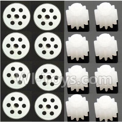 SYMA X5S X5SW X5SC Parts-46 Main gear(8pcs) & Small motor gear(8pcs) For SYMA X5S X5SC X5SC Quadcopter UFO parts
