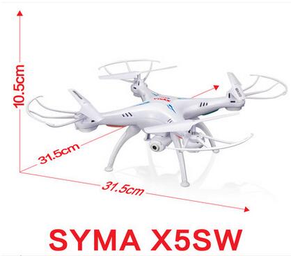 SYMA X5SW Quadcopter-White (include the 300,000 Pixels Camera unit,with FPV Real-time transmission By your phone ,and with the headless function) For SYMA X5S X5SC X5SC Quadcopter UFO parts