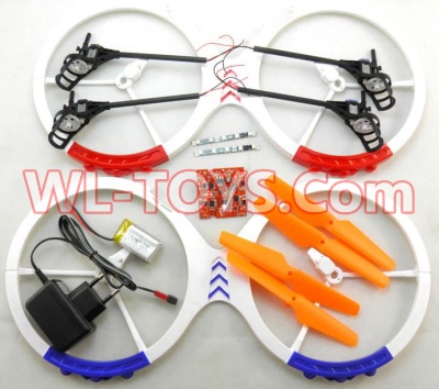SongYang toys X1 Parts-01 Outer protect frame & Main blades & 4pcs Motor assembley & Circuit baord & Battery & Transmitter & 2PCS light board for SY X1 Quadcopter drone