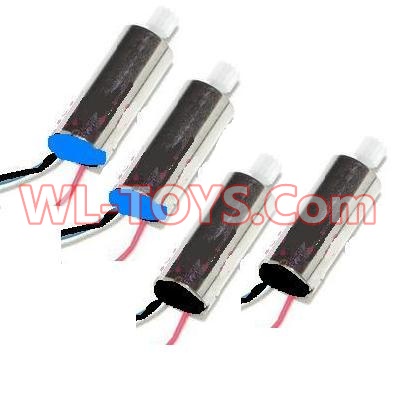 SongYang toys X1 Parts-18 2PCS Rotating Motor(The motor cover is Black color) & 2PCS Reversing-rotating Motor (The motor cover is Blue color) for SY X1 Quadcopter drone