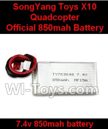SongYang Toys X10 Parts-21 Official 7.4v 850mah Battery for SongYang X10 Quadcopter For the SY X10 UFO X-10 RC Quadcopter
