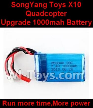 SongYang Toys X10 Parts-22 Upgrade 7.4v 1000mah Battery 20C for SongYang X10 Quadcopter For the SY X10 UFO X-10 RC Quadcopter