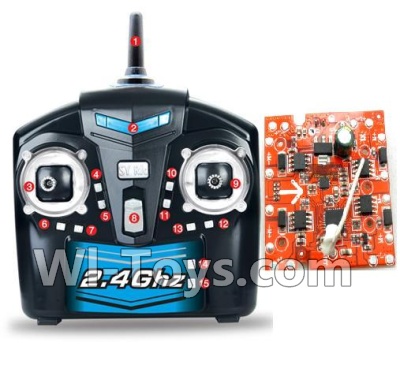 SongYang Toys X10 Parts-28 Transmitter & Circuit board For the SY X10 UFO X-10 RC Quadcopter