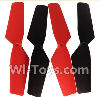 SongYang toys X11 Parts-04 Main rotor blades,Propellers(4pcs)-2pcs Red And 2pcs Black For the SY X11 UFO X-11 RC Quadcopter