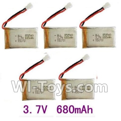 SongYang toys X11 Parts-25 Upgrade 3.7v 680mah battery for SongYang X6 Quadcopter(5pcs) For the SY X11 UFO X-11 RC Quadcopter