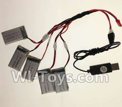 SongYang toys X11 Parts-30 USB Charger wire & Upgrade 1-to-5 Conversion wire((Not include the 5 battery) For the SY X11 UFO X-11 RC Quadcopter