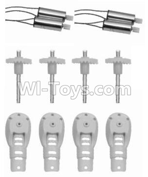 SongYang toys X12 Parts-04 Main gear(4pcs) & Motor cover(4pcs) & Main blades(4pcs) & Main motor(4pcs) For the SY X12 UFO X-12 RC Quadcopter